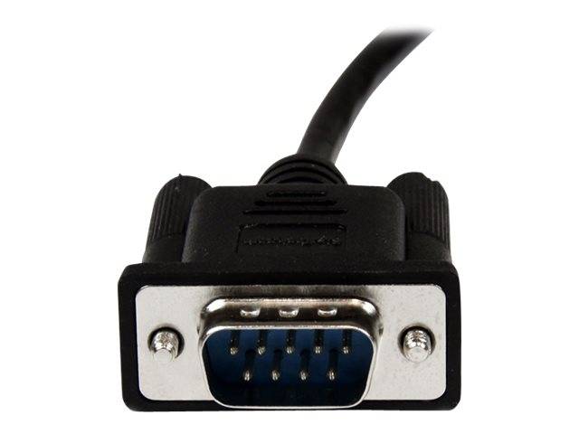StarTech.com 2m Seriell DB9 RS-232 Nullmodemkabel - Schwarz - Stecker/Buchse - 9 Pin Null Modem Kabel - Nullmodemkabel -