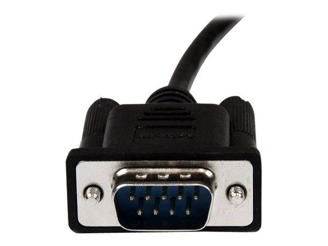 StarTech.com 1m Seriell DB9 RS-232 modemkabel - Schwarz - Stecker/Buchse - 9 Pin Modem Kabel - modemkabel -