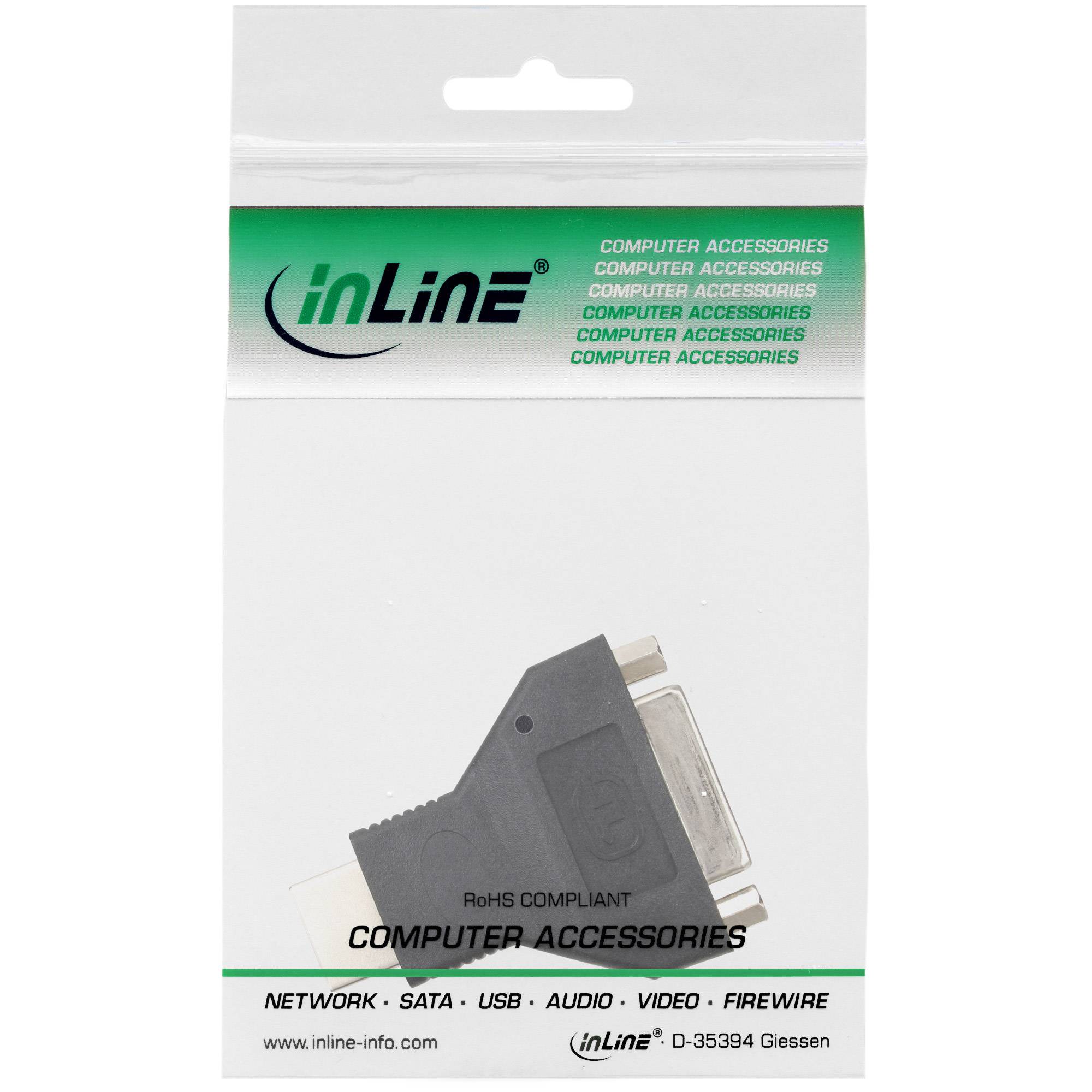 INLINE - HDMI-DVI Adapter - HDMI Stecker auf DVI Buchse