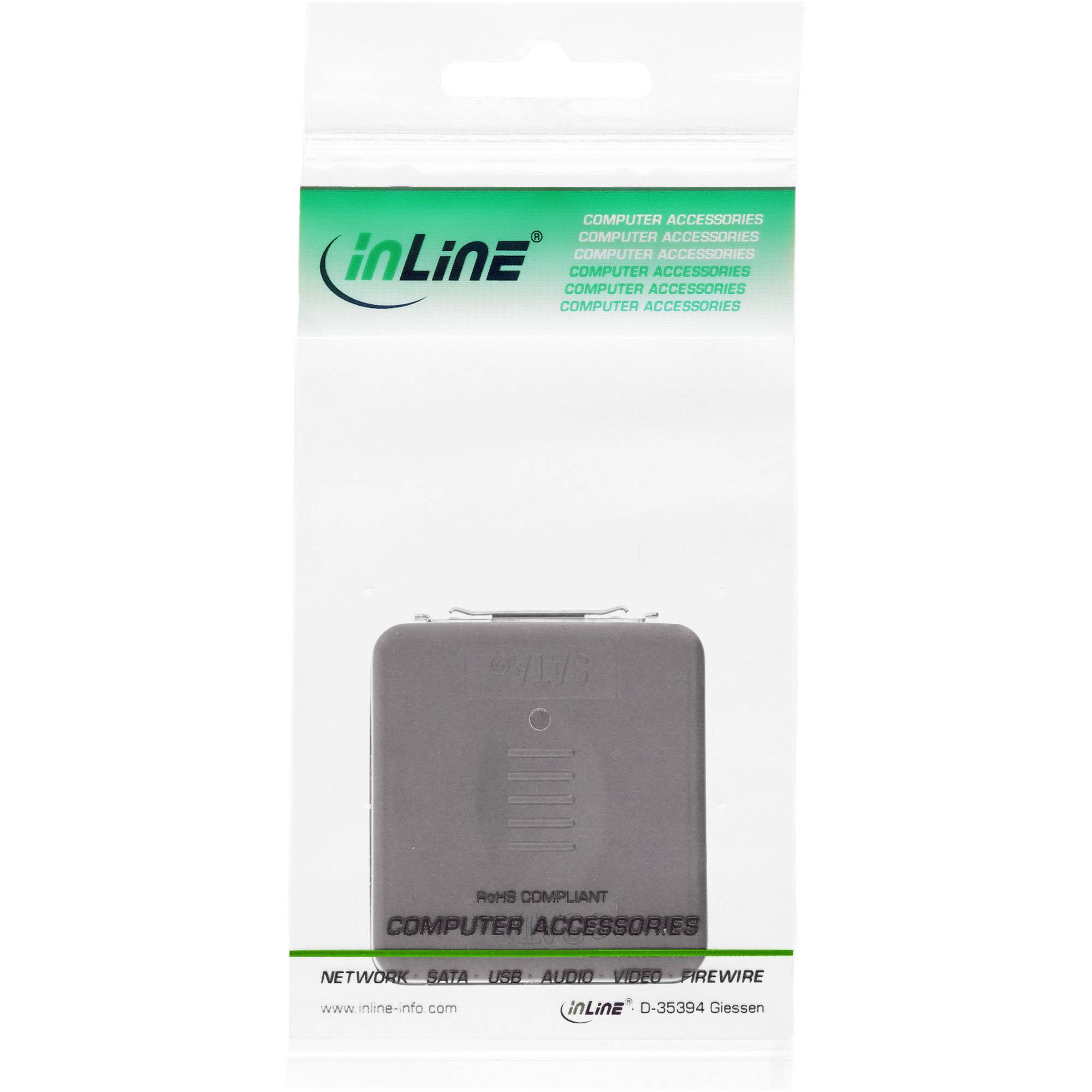 INLINE - eSATA auf SATA Adapter - eSATA Buchse an SATA Buchse