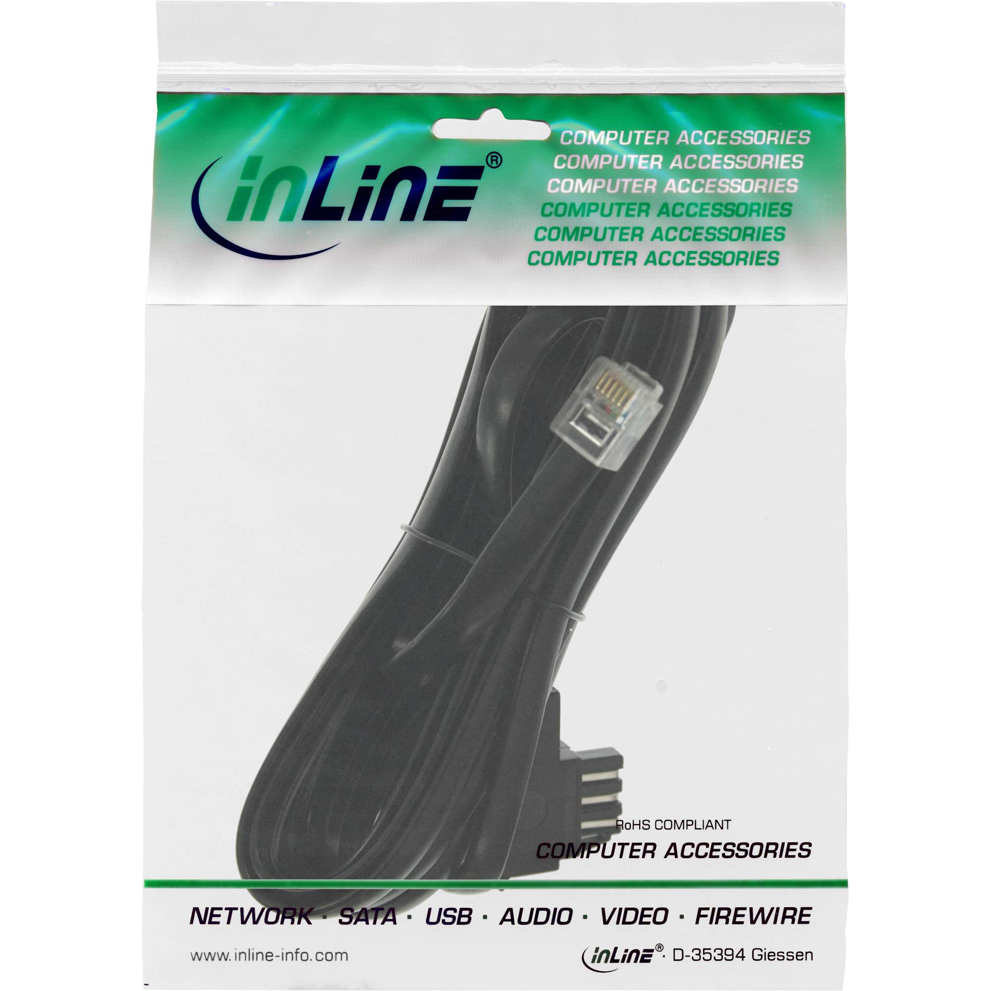 INLINE - TAE-N Anschlusskabel - 6pol. voll belegt - 6m
