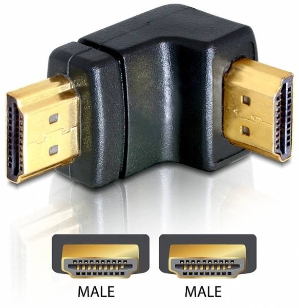 Delock - HDMI-Adapter - HDMI männlich bis HDMI