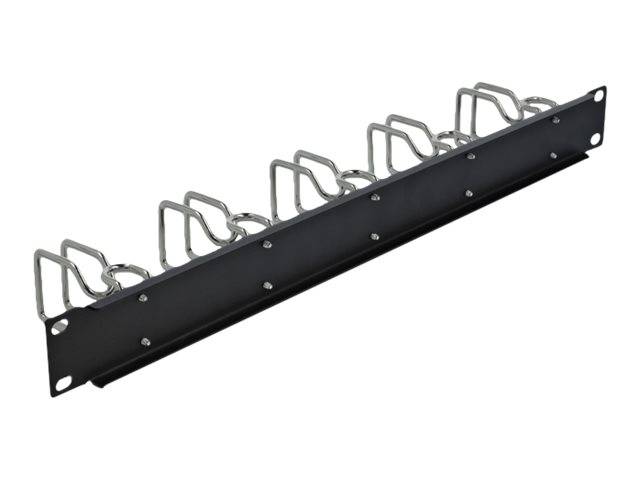 DeLOCK - Kabelführungsplatte für Schaltschrank - Schwarz - 1U - 48.3 cm (19")