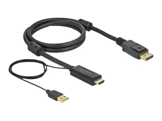 Delock - Video- / Audiokabel - HDMI, USB (nur Strom)