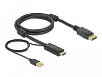 Delock - Video- / Audiokabel - HDMI, USB (nur Strom)