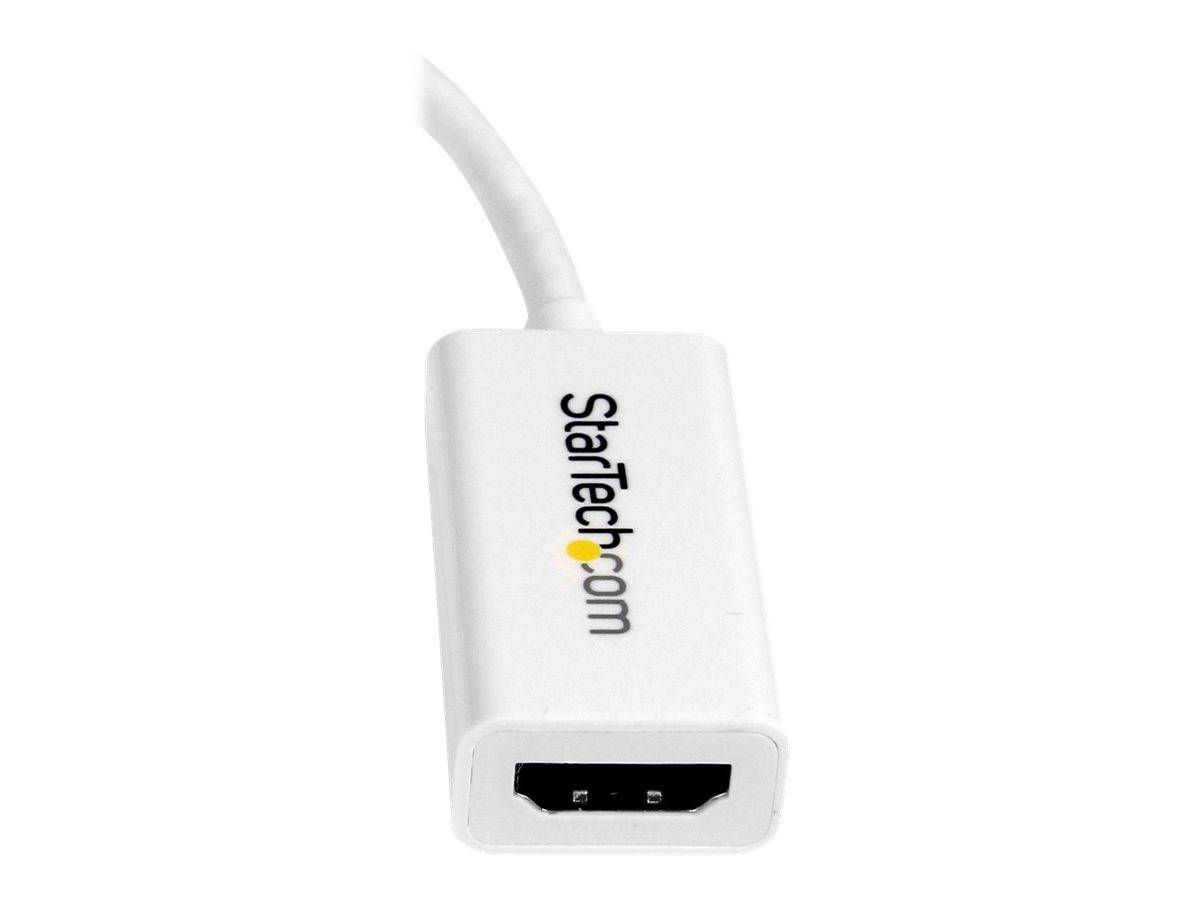 StarTech.com Mini DisplayPort auf HDMI 4k @ 30Hz Adapter - DP 1.2 zu HDMI Audio Video Konverter für MacBook Pro / Air -