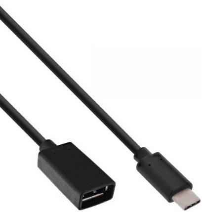 INLINE - USB 3.2 Gen.1x2 Adapterkabel - USB-C Stecker an A Buchse - 0,15m