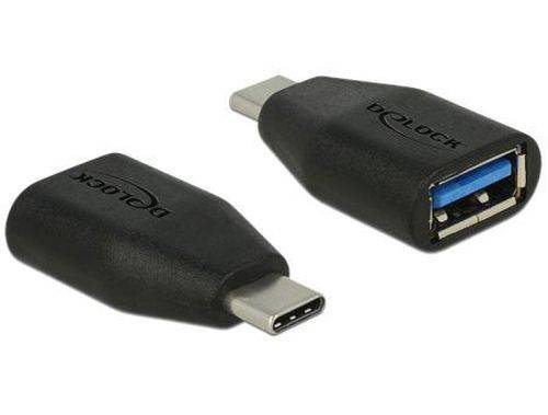 DeLOCK Adapter USB Type-C (TM) Stecker > USB 3.0 A Buchse schwarz