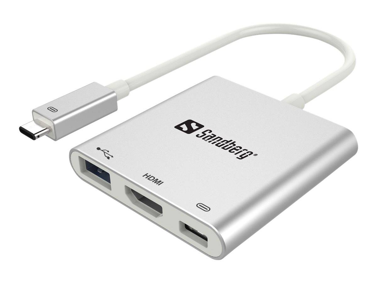 Sandberg USB-C Mini Dock HDMI+USB - Dockingstation