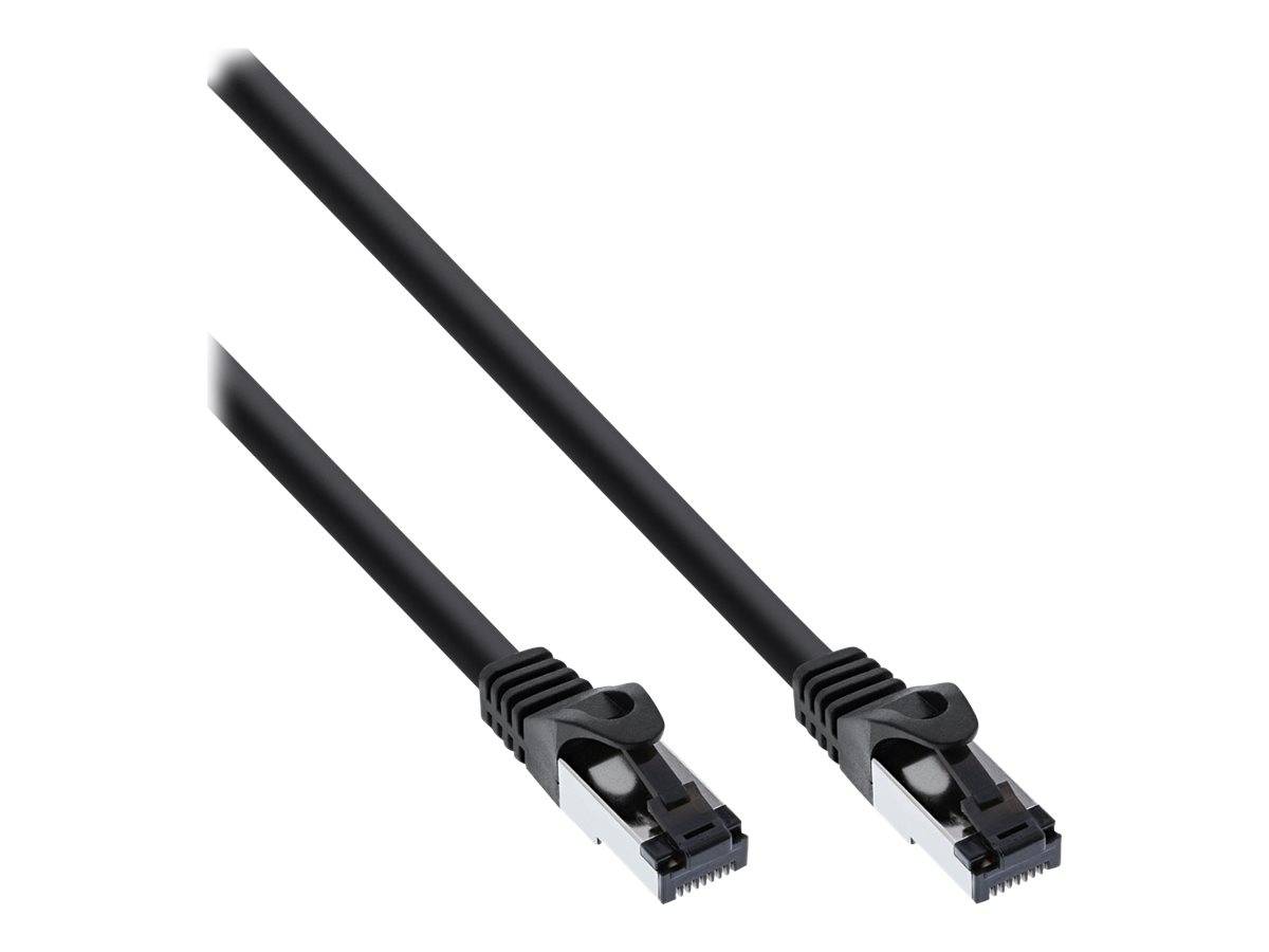 INLINE - Patchkabel - S/FTP (PiMf) - Cat.8.1 - 2000MHz - halogenfrei - schwarz - 2m
