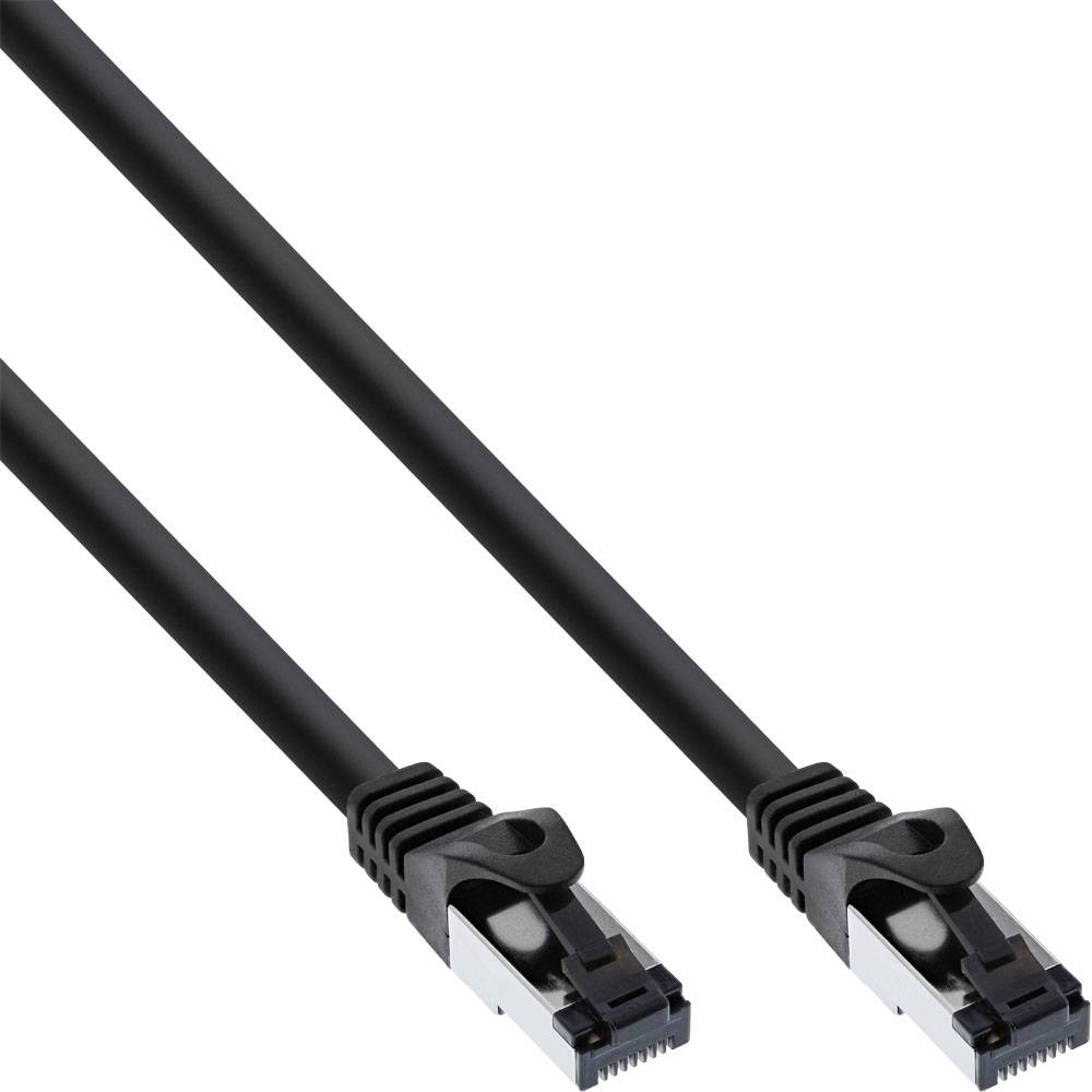INLINE - Patchkabel - S/FTP (PiMf) - Cat.8.1 - 2000MHz - halogenfrei - schwarz - 2m