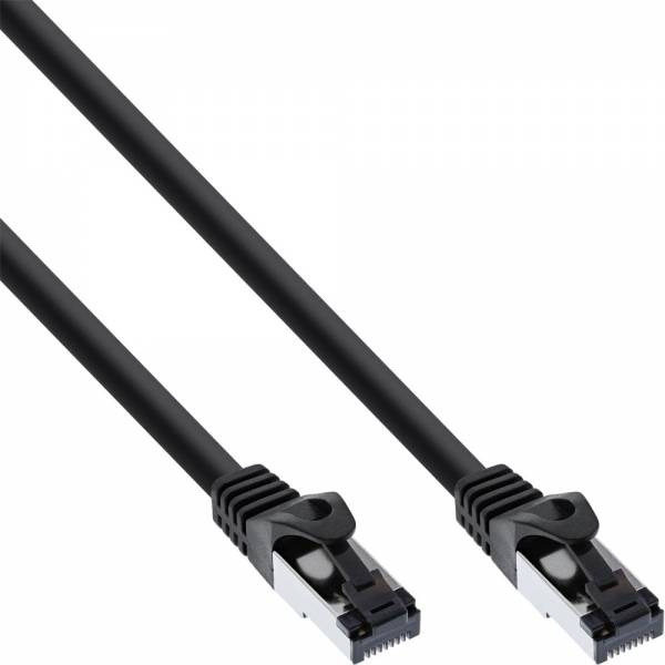 INLINE - Patchkabel - S/FTP (PiMf) - Cat.8.1 - 2000MHz - halogenfrei - schwarz - 1,5m