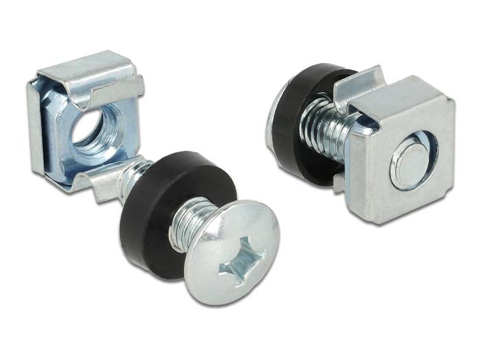 DeLOCK - Regalschrauben, Muttern und Unterlegscheiben (M6)