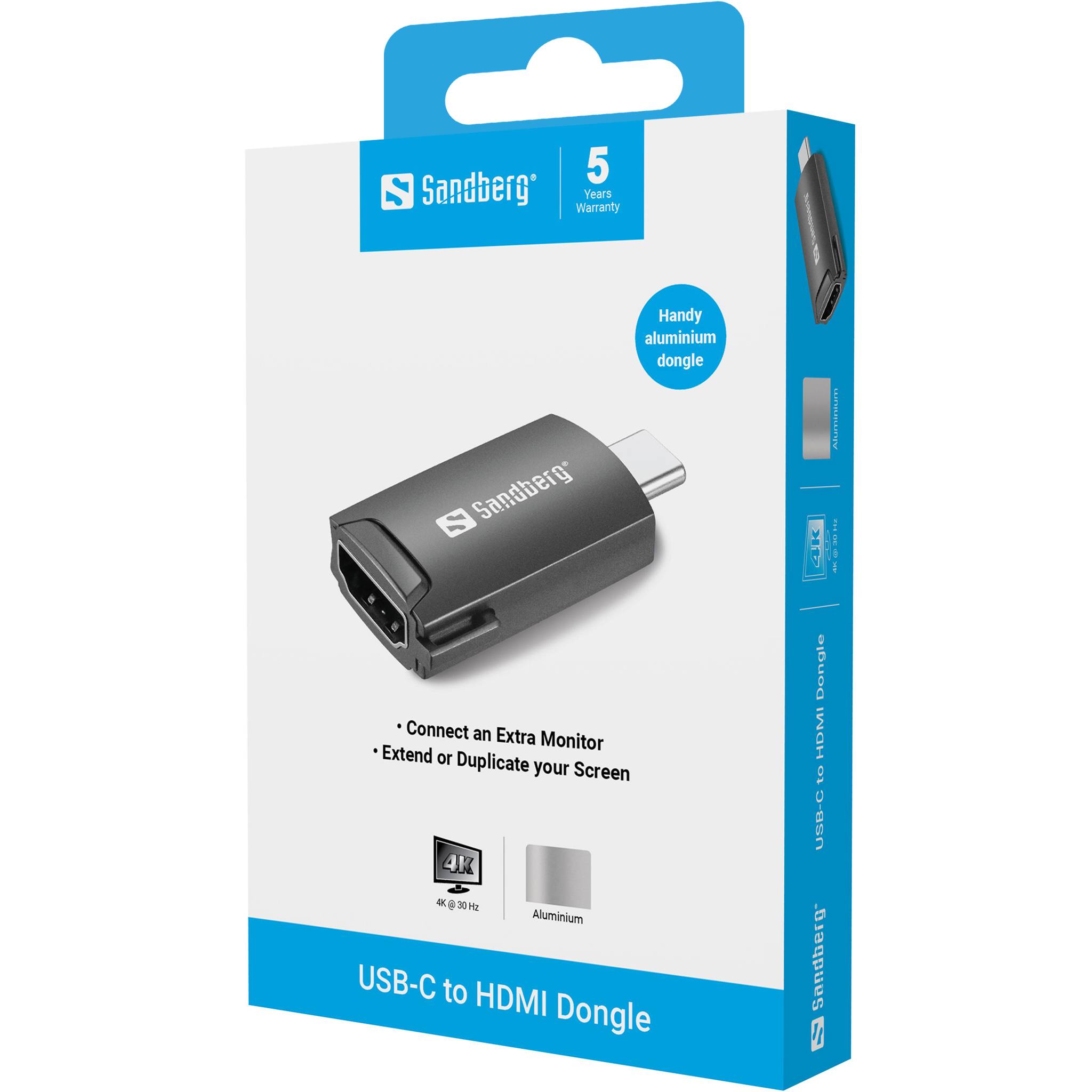 Sandberg - Videoadapter - 24 pin USB-C männlich zu HDMI weiblich