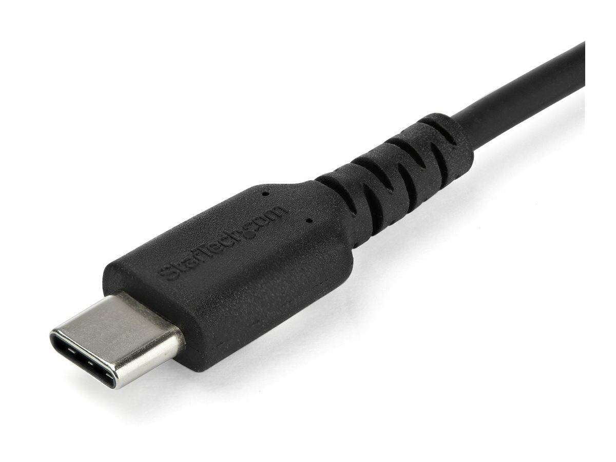 StarTech.com 1m USB-C Ladekabel - Langlebiges USB 2.0 Typ C zu USB C Datenübertragungs-/Schnellladekabel - TPE Mantel Aramidfaser M/M 60W Schwarz