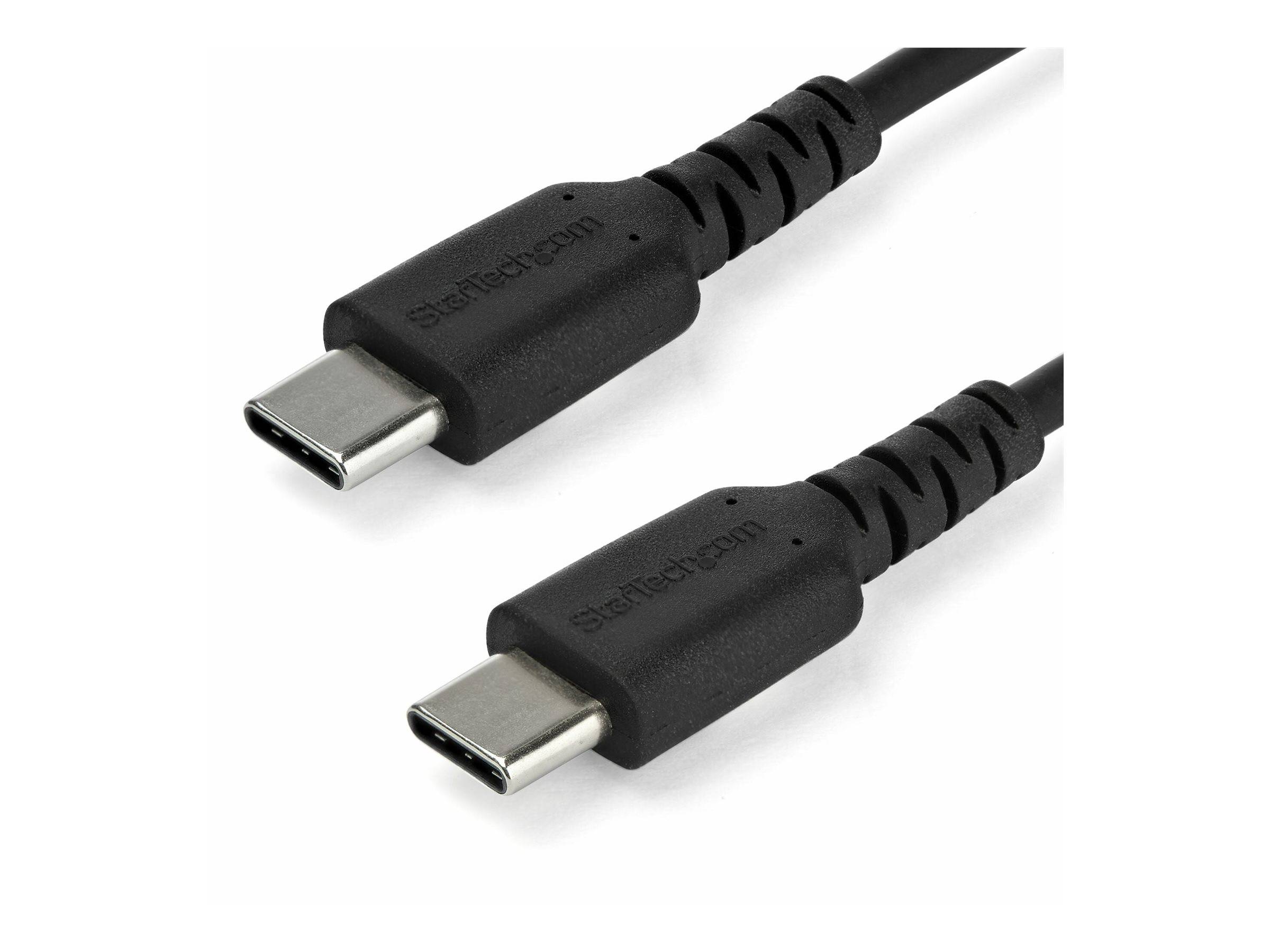 StarTech.com 1m USB-C Ladekabel - Langlebiges USB 2.0 Typ C zu USB C Datenübertragungs-/Schnellladekabel - TPE Mantel Ar
