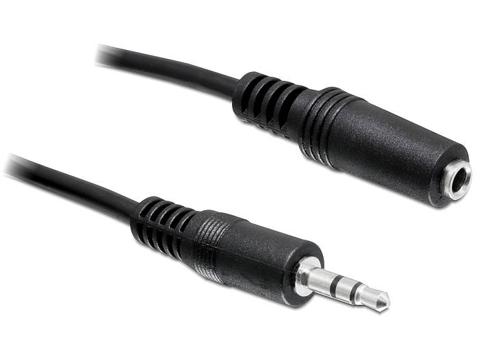 Delock - Audioverlängerungskabel - mini-phone stereo 3.5 mm weiblich zu mini-phone stereo 3.5 mm männlich