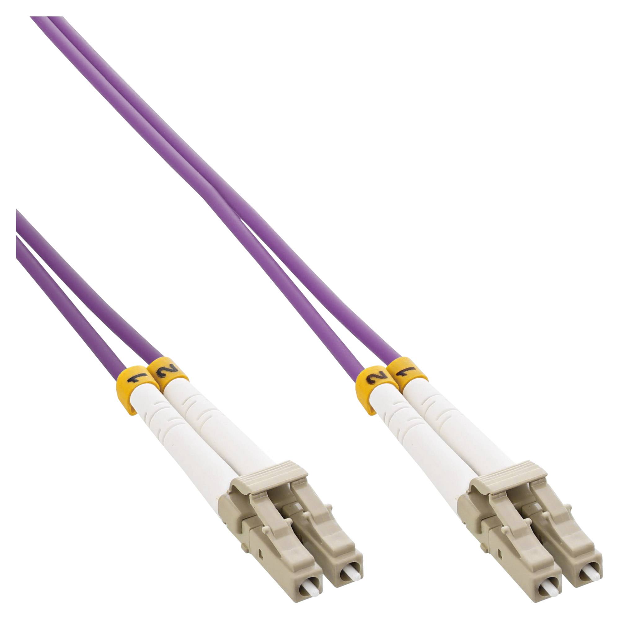 INLINE - LWL Duplex Kabel - LC/LC - 50/125µm - OM4 - 30m