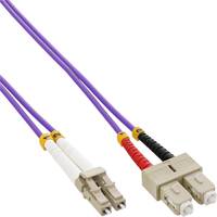 INLINE - LWL Duplex Kabel - LC/SC - 50/125µm - OM4 - 5m