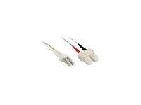 INLINE - LWL Duplex Kabel - LC/SC - 50/125µm - OM4 - 5m