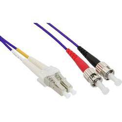 INLINE - LWL Duplex Kabel - LC/ST - 50/125µm - OM4 - 1m