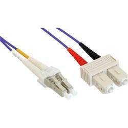 INLINE - LWL Duplex Kabel - LC/SC - 50/125µm - OM4 - 5m