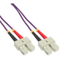 INLINE - LWL Duplex Kabel - SC/SC - 50/125µm - OM4 - 2m