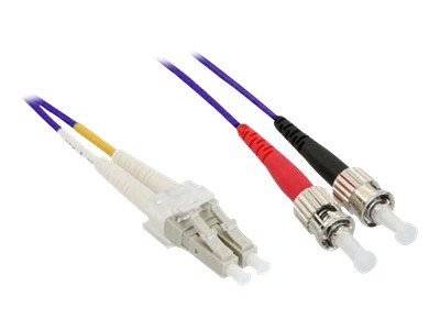 INLINE - LWL Duplex Kabel - LC/ST - 50/125µm - OM4 - 5m