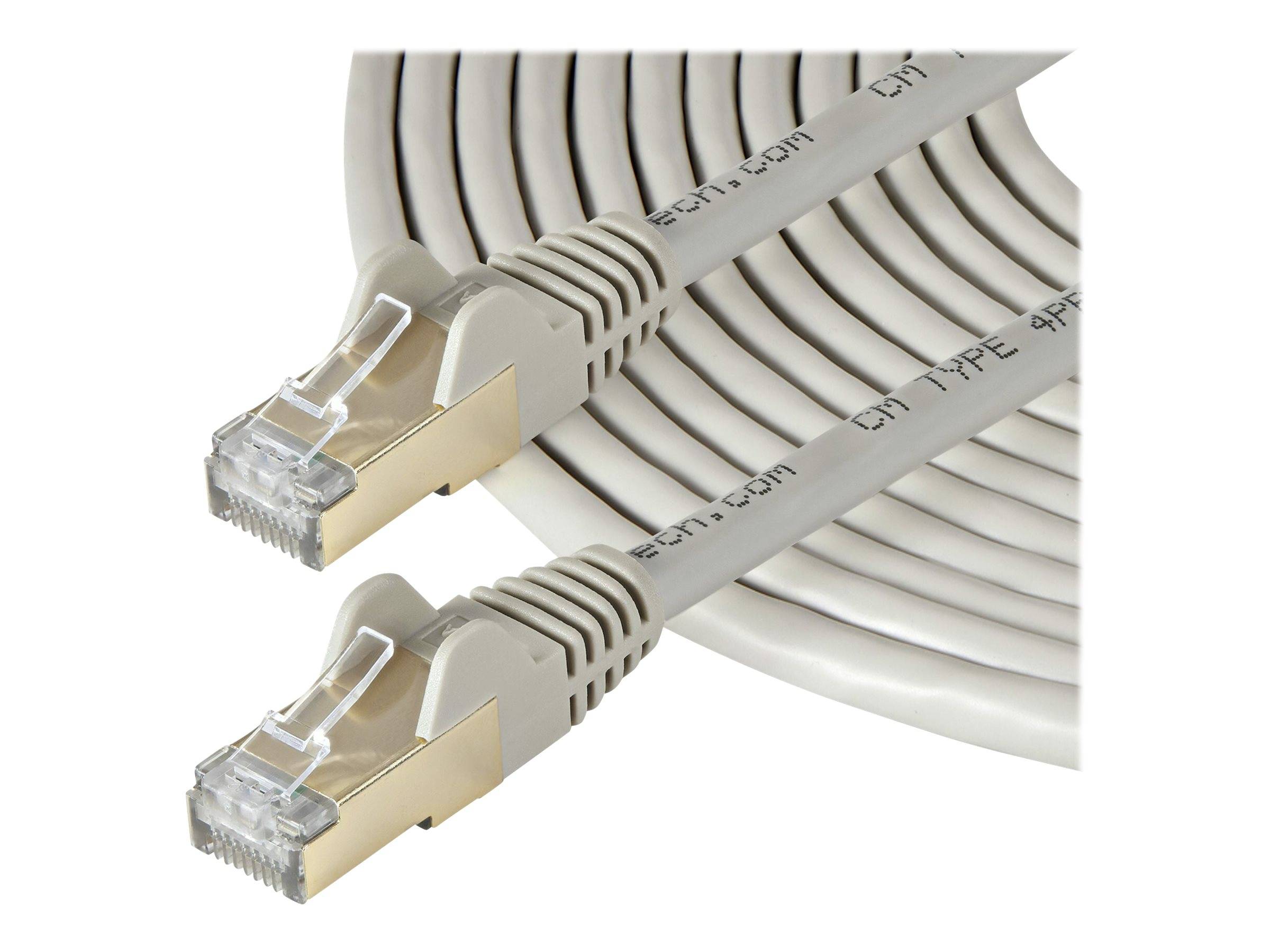 StarTech.com 10m CAT6A Ethernet Cable, 10 Gigabit Shielded Snagless RJ45 100W PoE Patch Cord, CAT 6A 10GbE STP Network C