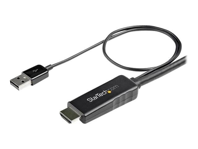 StarTech.com HD2DPMM2M HDMI auf DisplayPort (2m, aktiv, 4k 30Hz, Adapter, Kabel, Konverter, HDMI 1.4, DP 1.2, mit USB St