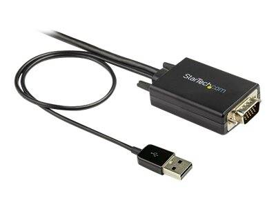 StarTech.com 2m VGA to HDMI Converter Cable with USB Audio Support & Power, Analog to Digital Video Adapter Cable to con