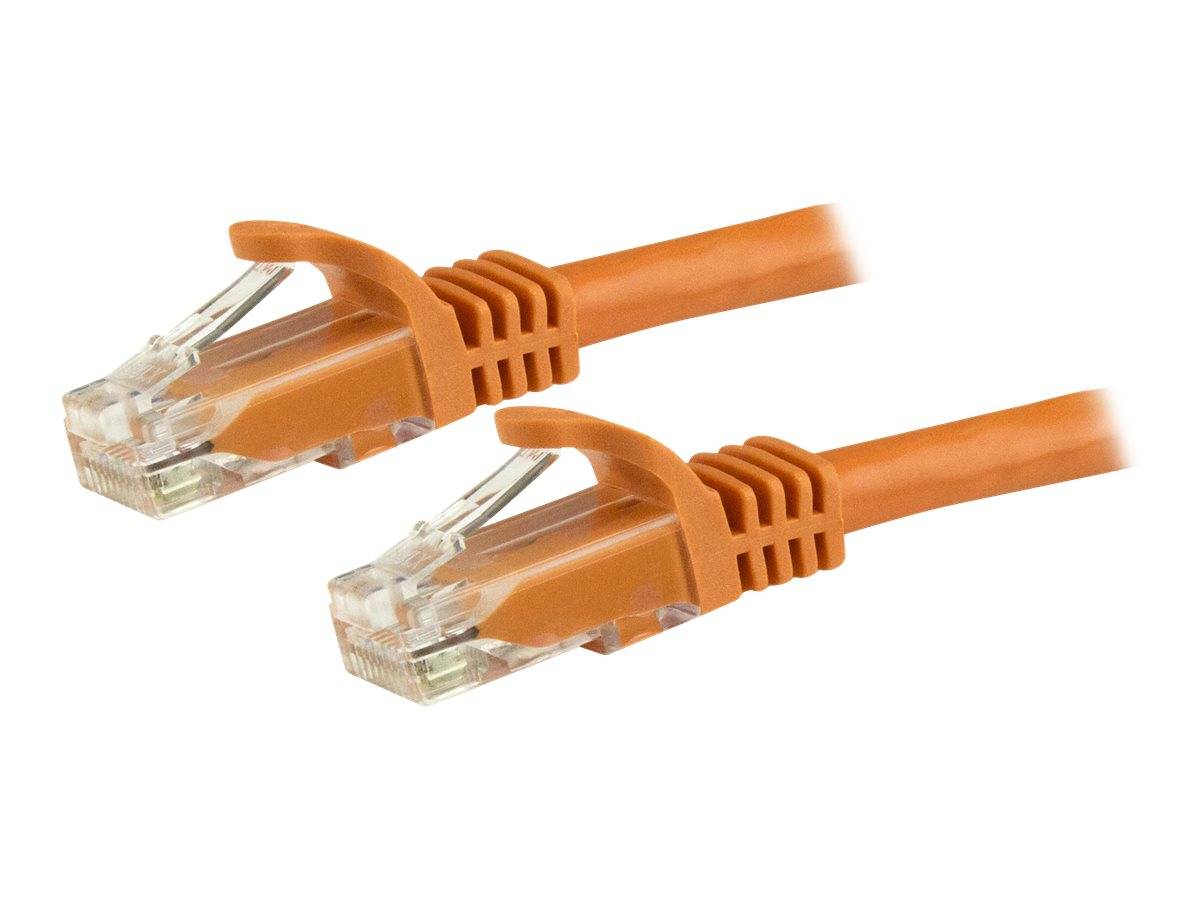 StarTech.com Cat6 Gigabit Snagless Patchkabel - RJ45 UTP Netzwerkkabel mit Schutzmanschette - Cat 6 Kabel - Orange - Pat