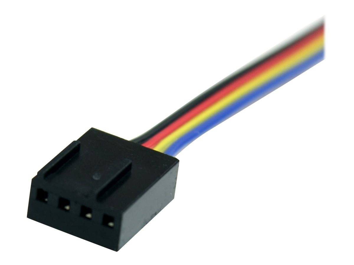 StarTech.com 30cm 4 Pin Molex Lüfter Verlängerungskabel - St/Bu - 4 Pin PWM Lüfterkabel Verlängerung - Verlängerungskabe