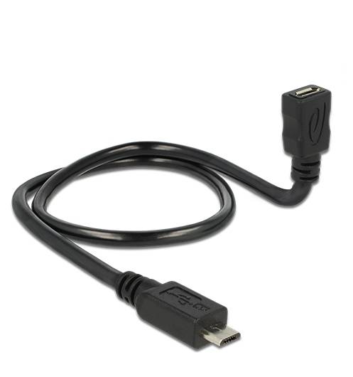 DeLOCK OTG ShapeCable - USB-Verlängerungskabel - Micro-USB Typ B (W)