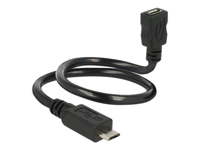 DeLOCK OTG ShapeCable - USB-Verlängerungskabel - Micro-USB Typ B (W)