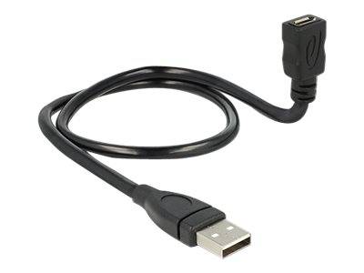 DeLOCK ShapeCable - USB-Verlängerungskabel - Micro-USB Typ B (W)