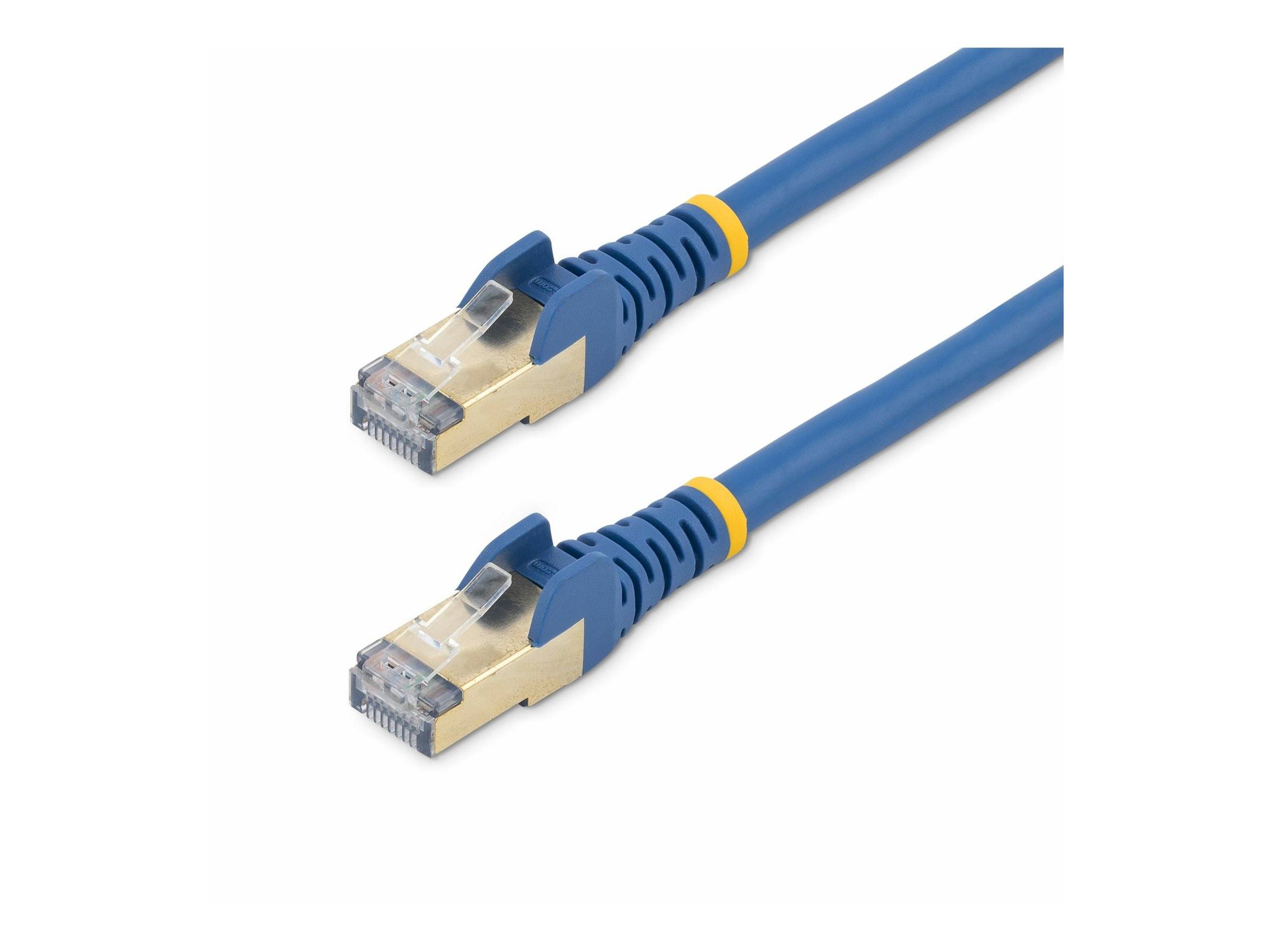StarTech.com 7.5m CAT6A Ethernet Cable, 10 Gigabit Shielded Snagless RJ45 100W PoE Patch Cord, CAT 6A 10GbE STP Network