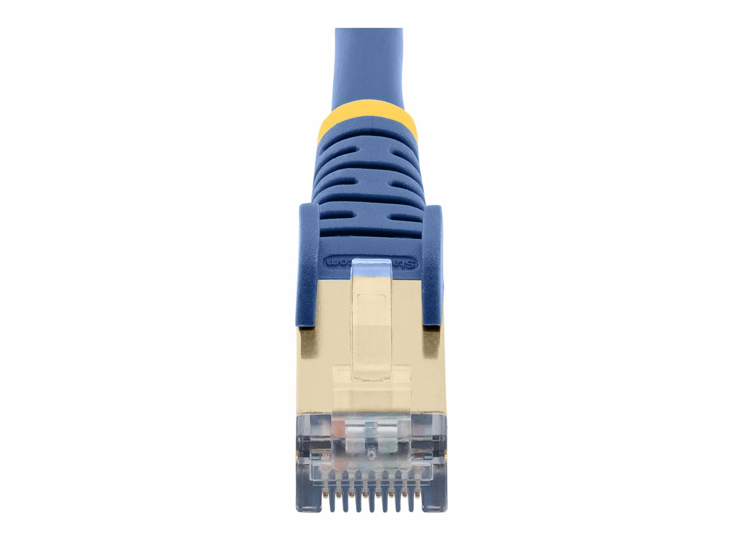 StarTech.com 6ASPAT10MBL Patchkabel CAT6a (10 m, blau, RJ45-Snagless-Steckverbinder, CAT6a-STP-Kabel, Kupferdraht, Netz
