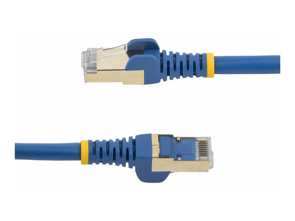 StarTech.com 6ASPAT10MBL Patchkabel CAT6a (10 m, blau, RJ45-Snagless-Steckverbinder, CAT6a-STP-Kabel, Kupferdraht, Netz