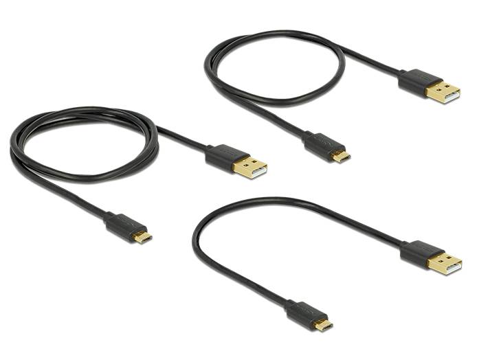 DeLOCK - USB-Kabelsatz - Schwarz