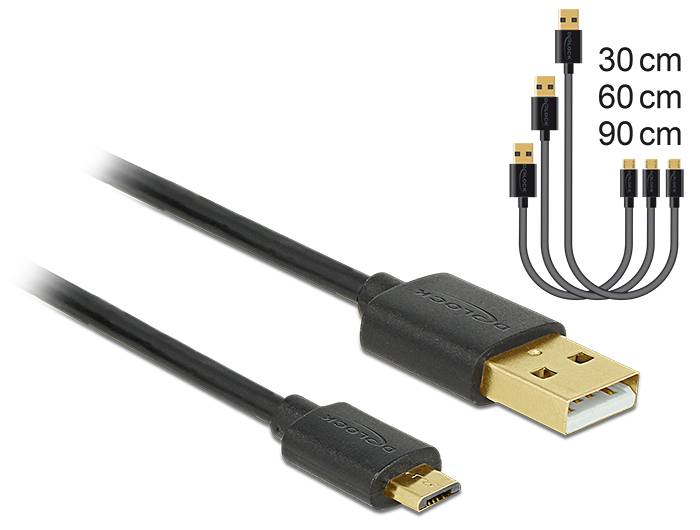 DeLOCK - USB-Kabelsatz - Schwarz