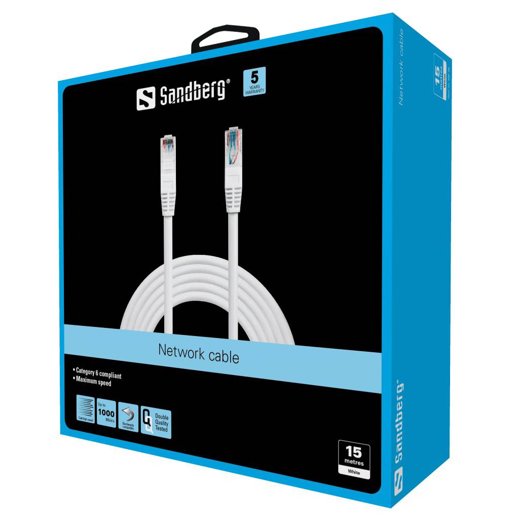 Sandberg - Netzwerkkabel - RJ-45 (M) zu RJ-45 (M)