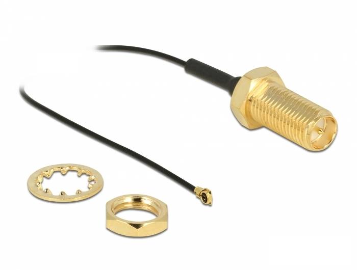 DeLOCK - Antennenkabel - RP-SMA (R) bis MHF4 (S)