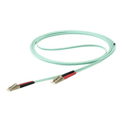 StarTech.com 7 m OM4 LC to LC Multimode Duplex Fiber Optic Patch Cable - Aqua - 50/125 - Fiber Optic Cable - 40/100Gb - LSZH (450FBLCLC7)