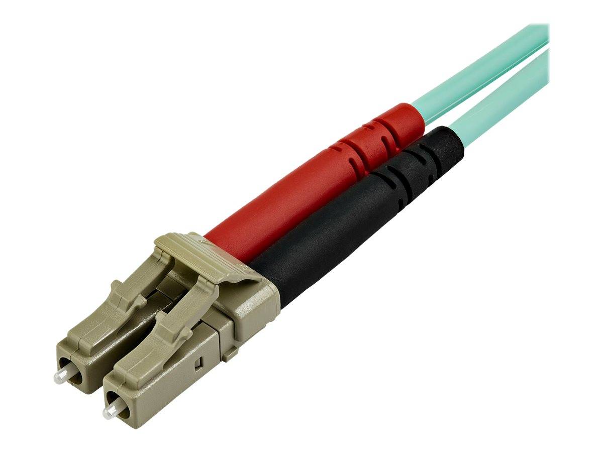 StarTech.com 7m OM3 LC to LC Multimode Duplex Fiber Optic Patch Cable - Aqua - 50/125 - LSZH Fiber Optic Cable - 10Gb (A