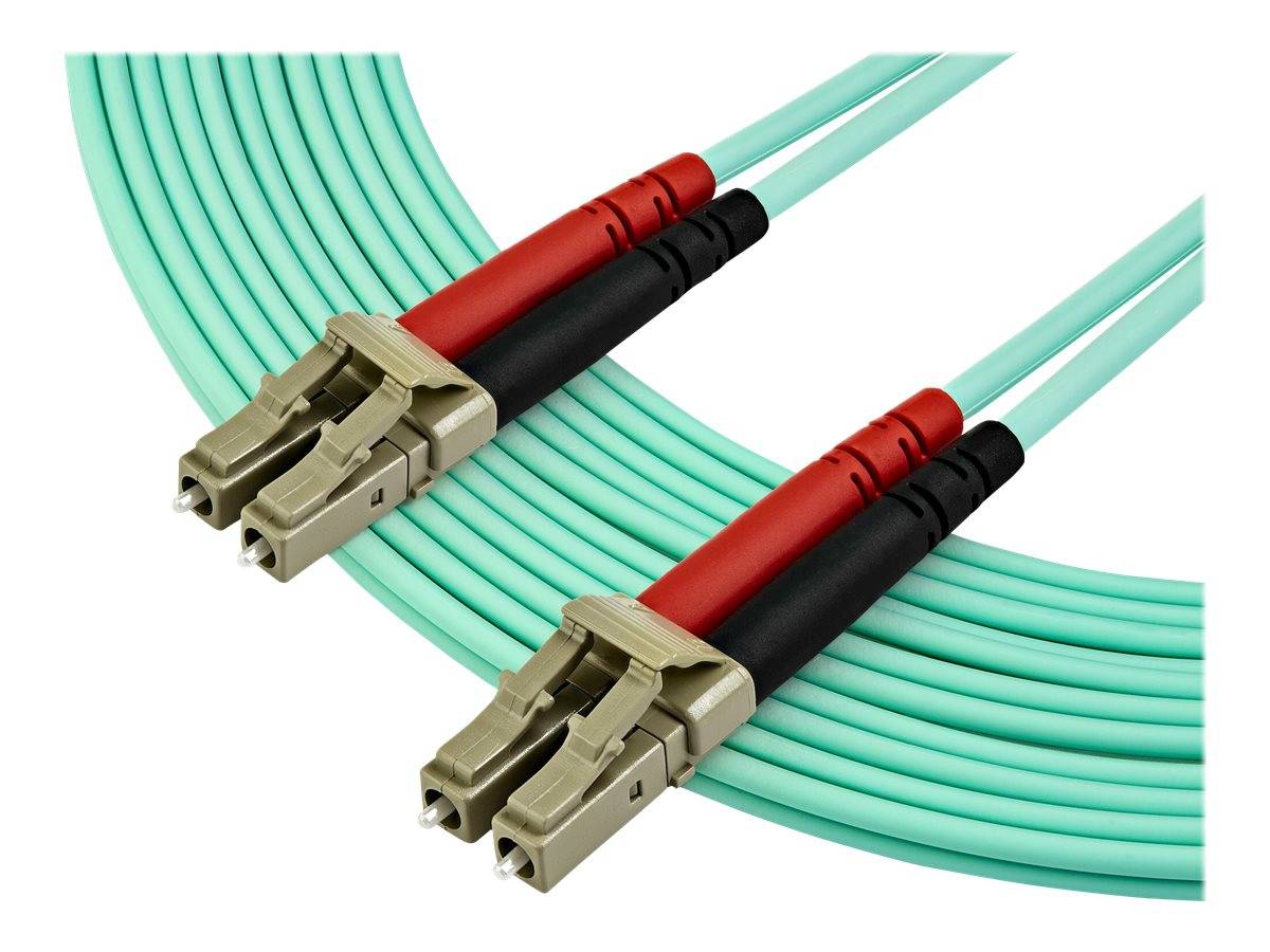 StarTech.com 7m OM3 LC to LC Multimode Duplex Fiber Optic Patch Cable - Aqua - 50/125 - LSZH Fiber Optic Cable - 10Gb (A