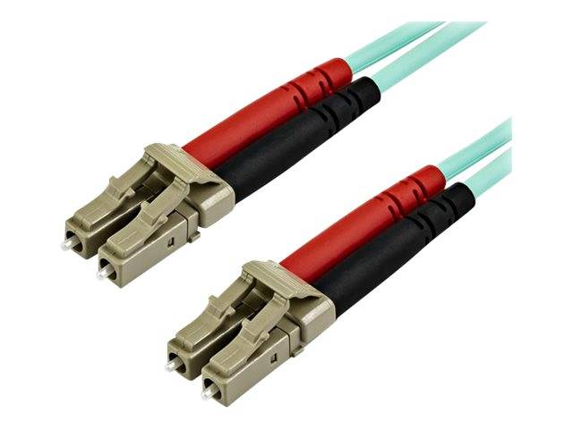 StarTech.com 7m OM3 LC to LC Multimode Duplex Fiber Optic Patch Cable - Aqua - 50/125 - LSZH Fiber Optic Cable - 10Gb (A