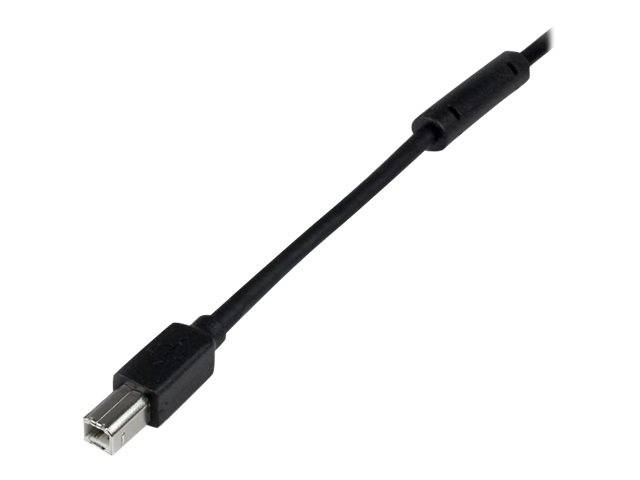 StarTech.com 20m aktives USB 2.0 A auf B Kabel - Stecker/Stecker - USB Druckerkabel 1x USB A / 1x USB B - Schwarz - USB-