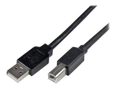 StarTech.com 20m aktives USB 2.0 A auf B Kabel - Stecker/Stecker - USB Druckerkabel 1x USB A / 1x USB B - Schwarz - USB-