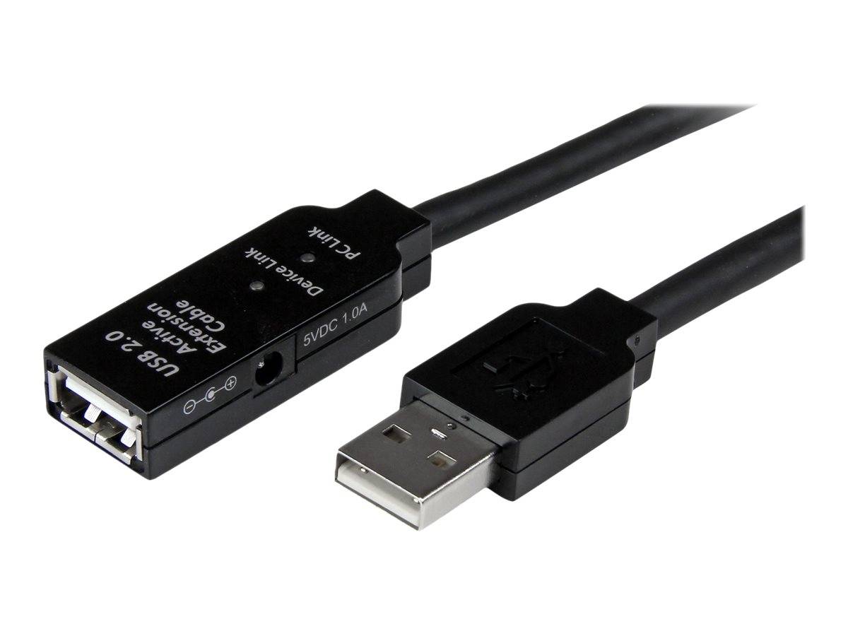StarTech.com 15m USB 2.0 Repeater Kabel - Aktives USB Verlängerungskabel mit Signalverstärker - 1 x USB Stecker/ 1 x USB